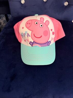 Peppa Pig Pink and Mint Kids Cap with Peppa Print
